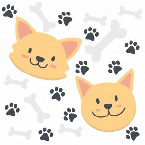 Adesivo Infantil Cartela Gato Gatinho Pegadas C54