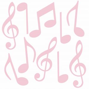 Adesivo Infantil Cartela Notas Musicais C76