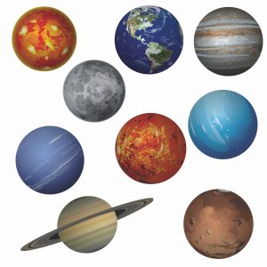 Adesivo Infantil Cartela Sistema Solar Planetas C90