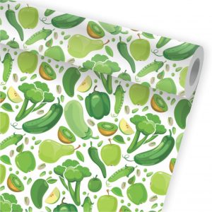 Papel de Parede Auto Adesivo Cozinha Legumes A104