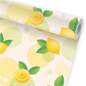 Papel de Parede Auto Adesivo Cozinha Frutas Tropical A12