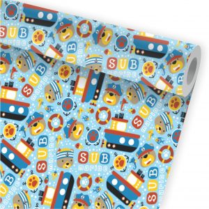 Papel de Parede Infantil Auto Adesivo Marinheiro A125