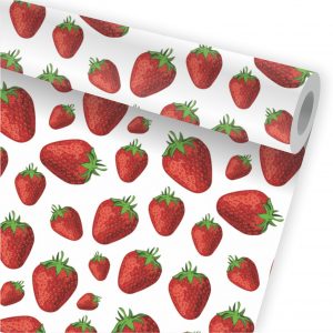 Papel de Parede Auto Adesivo Cozinha Frutas Morango A126
