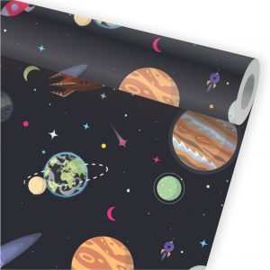Papel de Parede Infantil Auto Adesivo Planetas A141