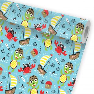 Papel de Parede Infantil Auto Adesivo Tartaruga A152