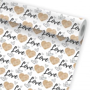 Papel de Parede Auto Adesivo Coração Love A156