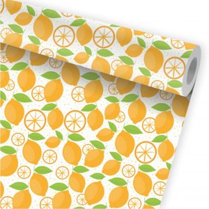 Papel de Parede Auto Adesivo Cozinha Laranja A221
