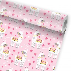 Papel de Parede Infantil Auto Adesivo Lhama A232