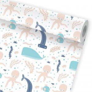 Papel de Parede Infantil Auto Adesivo Fundo do Mar A29