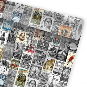 Papel de Parede Auto Adesivo Selo Cartas A294