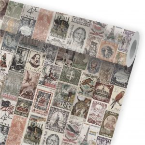Papel de Parede Auto Adesivo Selo Cartas A295