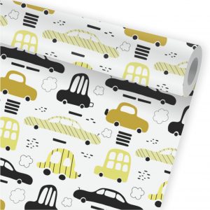 Papel de Parede Infantil Auto Adesivo Carro Transporte A32
