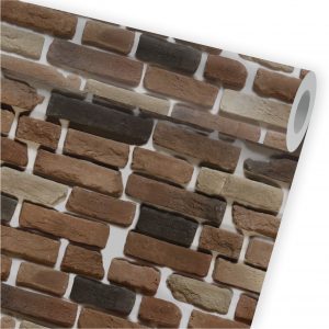 Papel de Parede Auto Adesivo Tijolinho Americano Rustico A329