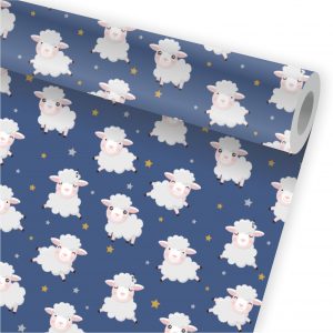Papel de Parede Infantil Auto Adesivo Ovelha Carneirinho A33