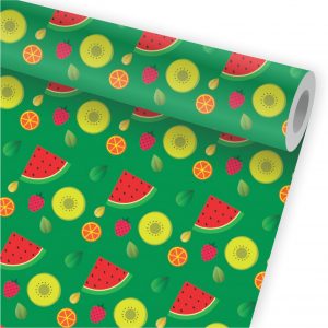 Papel de Parede Auto Adesivo Cozinha Melancia Frutas A34