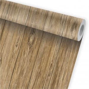 Papel de Parede Auto Adesivo Madeira Rustica A351