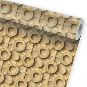 Papel de Parede Auto Adesivo Madeira Mosaico A359
