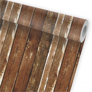 Papel de Parede Auto Adesivo Madeira Rustica A382