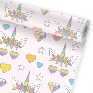 Papel de Parede Infantil Auto Adesivo Unicórnio A55