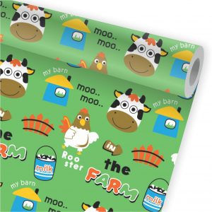 Papel de Parede Infantil Auto Adesivo Fazendinha A58