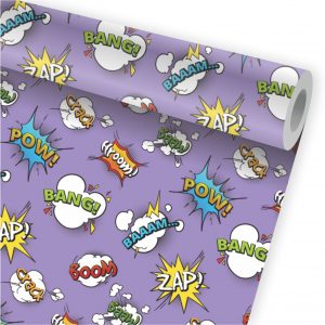 Papel de Parede Infantil Auto Adesivo Herois Quadrinhos A75