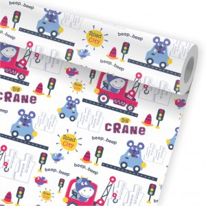 Papel de Parede Infantil Auto Adesivo Transporte A80