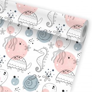 Papel de Parede Infantil Auto Adesivo Fundo do Mar A86