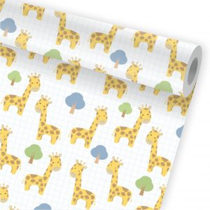 Papel de Parede Infantil Auto Adesivo Zoo Safari A95