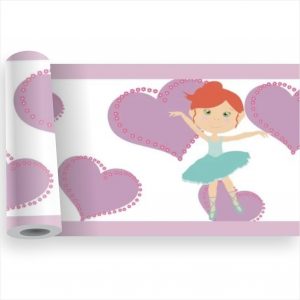 Adesivo Faixa Border Infantil Bailarina Kit M22