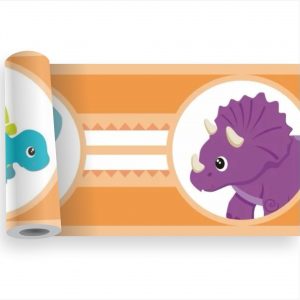 Adesivo Infantil Faixa Border Dino Dinossauros Kit M09