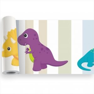 Adesivo Infantil Faixa Border Dino Dinossauros Kit M12