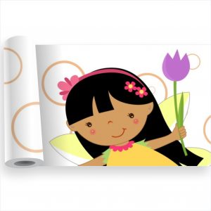 Adesivo Infantil Faixa Border Fadas Fadinha Kit M14