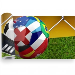 Adesivo Infantil Faixa Border Futebol Bola Kit M29