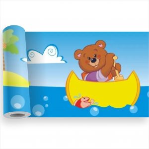 Adesivo Infantil Faixa Border Urso Ursinho M23