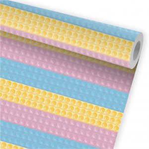 Papel De Parede Infantil Fidget Bolhas Pop It Candy A546