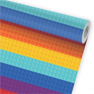 Papel De Parede Infantil Fidget Bolhas Pop It Candy A547