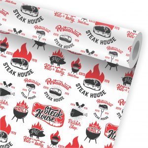 Papel De Parede Steak House Churrasqueira Churrascaria A625