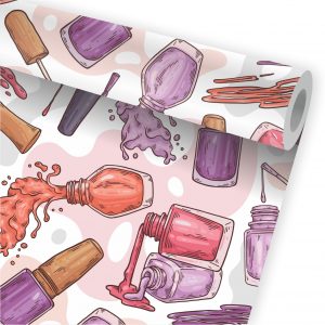 Papel De Parede Unha Esmalteria Manicure Estética Salão A740