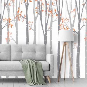 Adesivo Parede Tropical Arvore Floresta Folhas Parede G1004