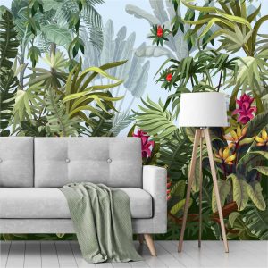 Adesivo Parede Tropical Folhagem Jungle Urban Parede G1019