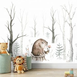 Adesivo Parede Infantil Floresta Arvore Galhos Painel G1055