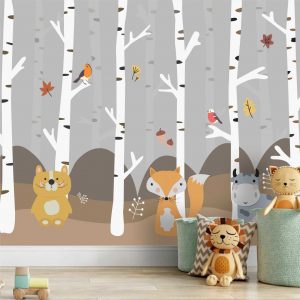 Adesivo Parede Infantil Arvore Floresta Galho Painel G1129