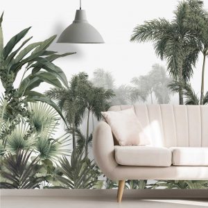 Adesivo Parede Tropical Folhagem Folhas Arvore Painel G1132
