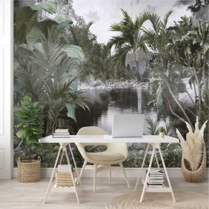 Adesivo Parede Folhagem Floresta Jungle Urban Painel G1146