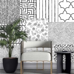 Lambe Lambe Kit Cartaz Abstrato Mosaico Adesivo Formas L191