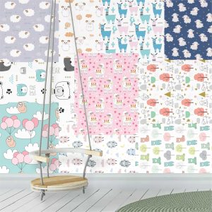 Lambe Lambe Kit Cartaz Zoo Safari Adesivo Animal Ovelha L226