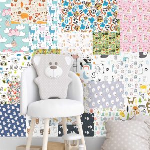 Lambe Lambe Kit Cartaz Zoo Safari Adesivo Animais Urso L374