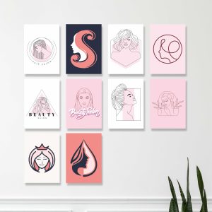 Kit 10 Placas Quadros Decorativos 20x28cm Cabeleireiro Cabelos Salão de Beleza Q259